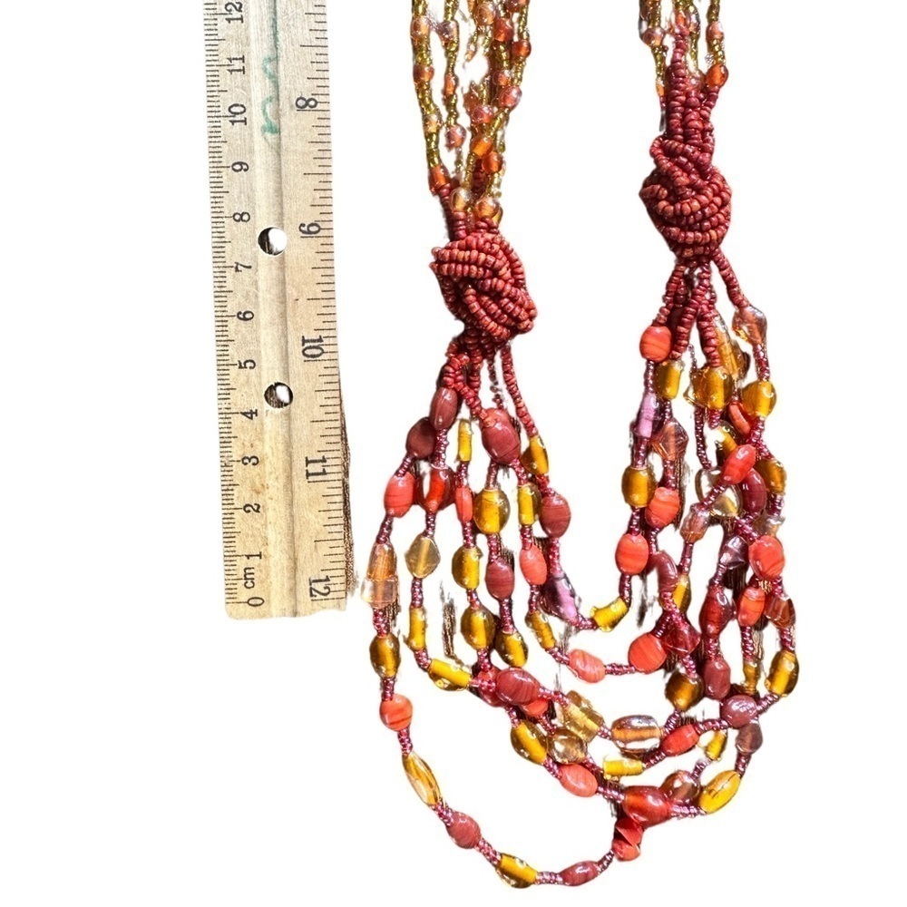 17 Inch Bead Necklace (Like New - Great Condition) ❤️💛🧡 - Picture 9 of 9